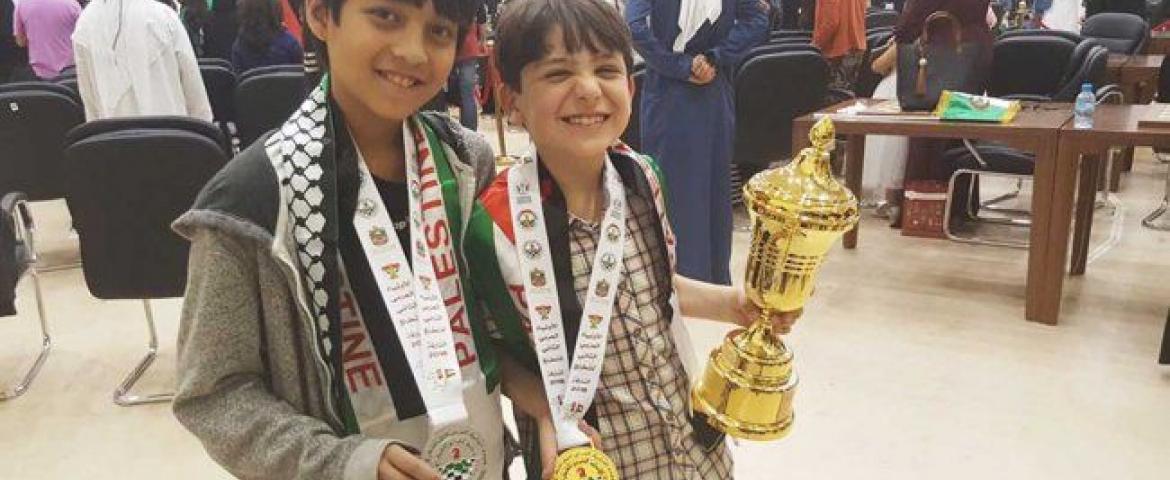 أطفال فلسطين يحصدون الذهب والفضة في بطولة الشطرنج للعالم العربي
